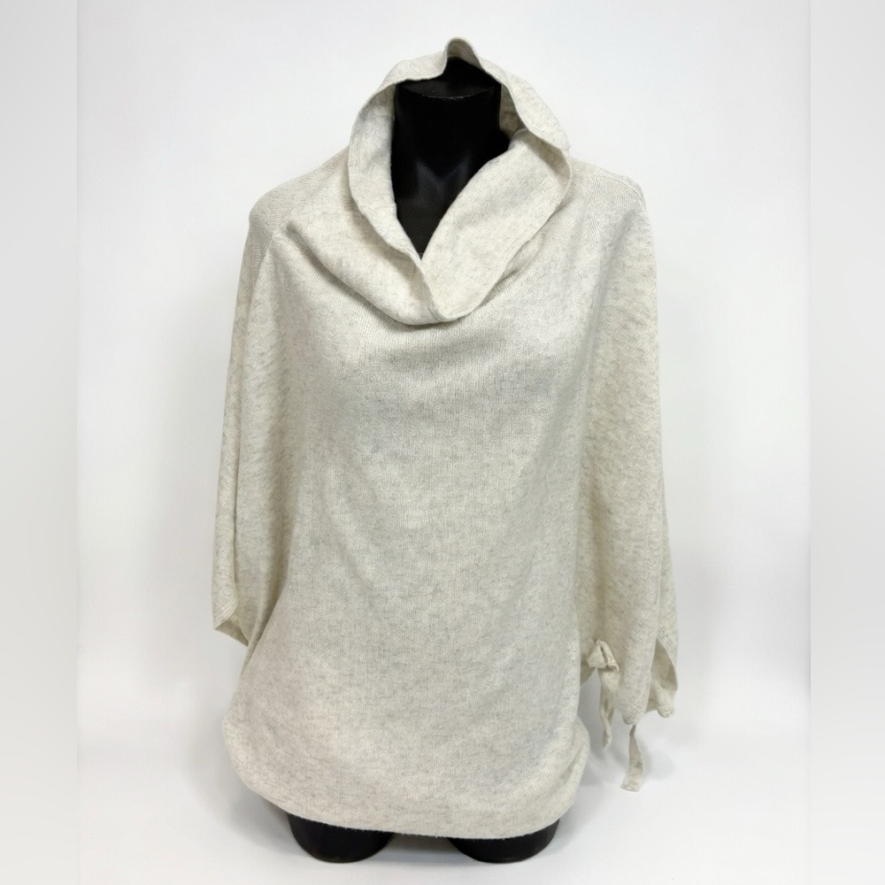 RW&CO. Cream Cowl Neck Women's Sweater with Side Ties